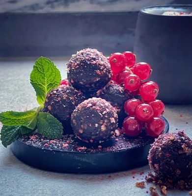 Schoko-Erdbeer-Kugeln